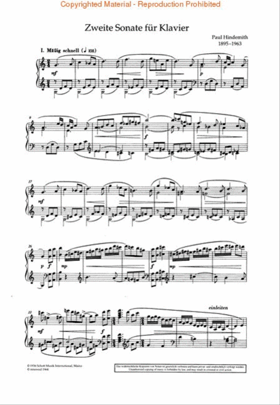 Sonata No. 2 in G Major (1936) Piano Solo scores gallery preview page 2