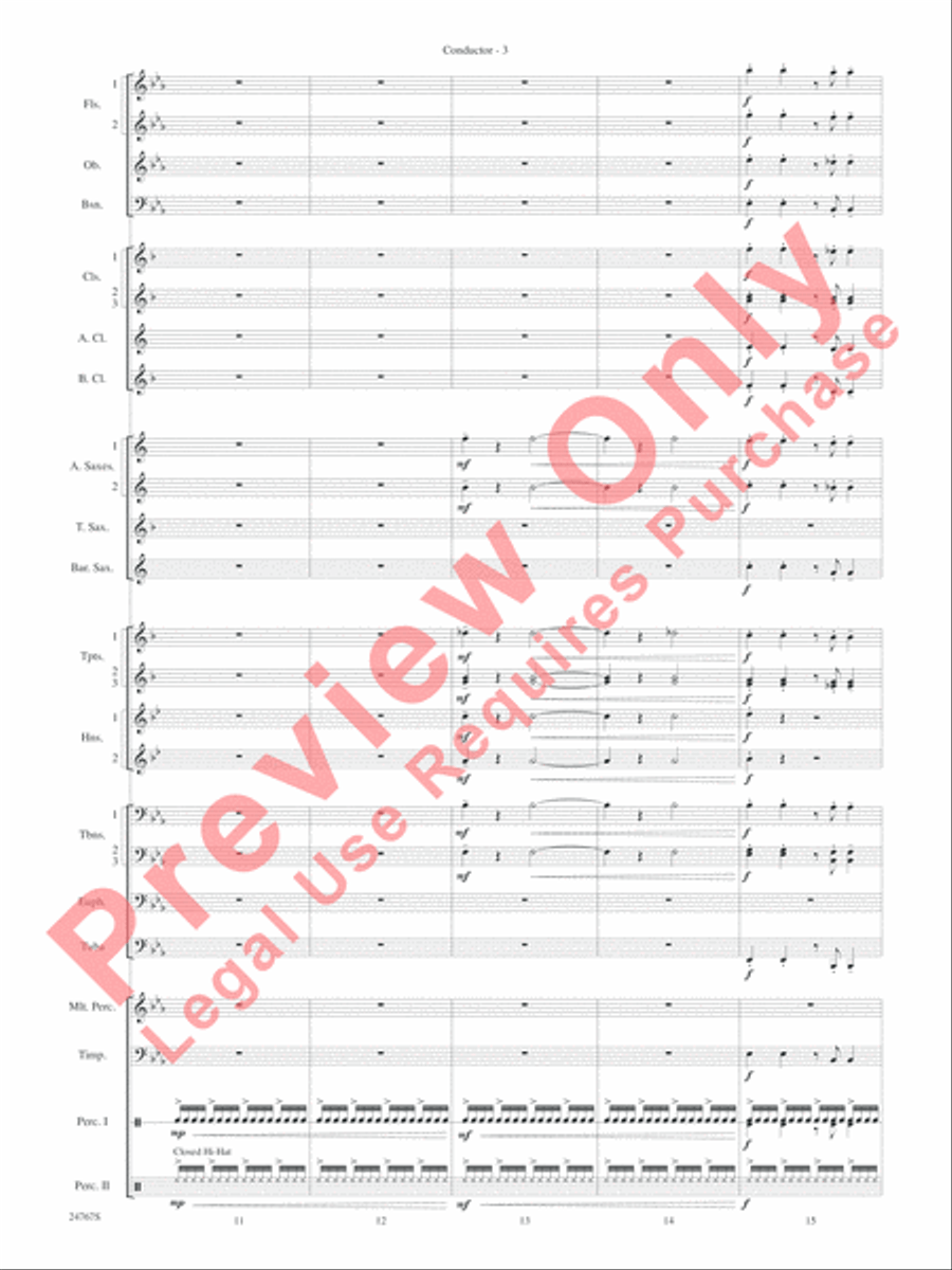 Rails West! (A Tale of the Odessa Puddle Jumper) Concert Band scores gallery preview page 6