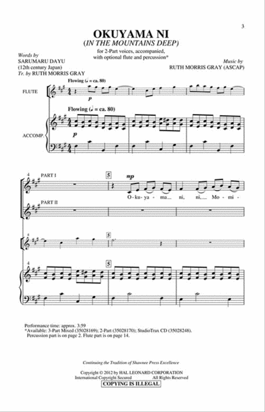 Okuyama Ni 2-Part scores gallery preview page 2