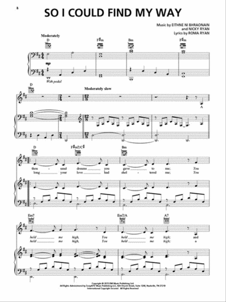 Enya – Dark Sky Island Enya – Dark Sky Island Piano, Vocal, Guitar scores gallery preview page 4