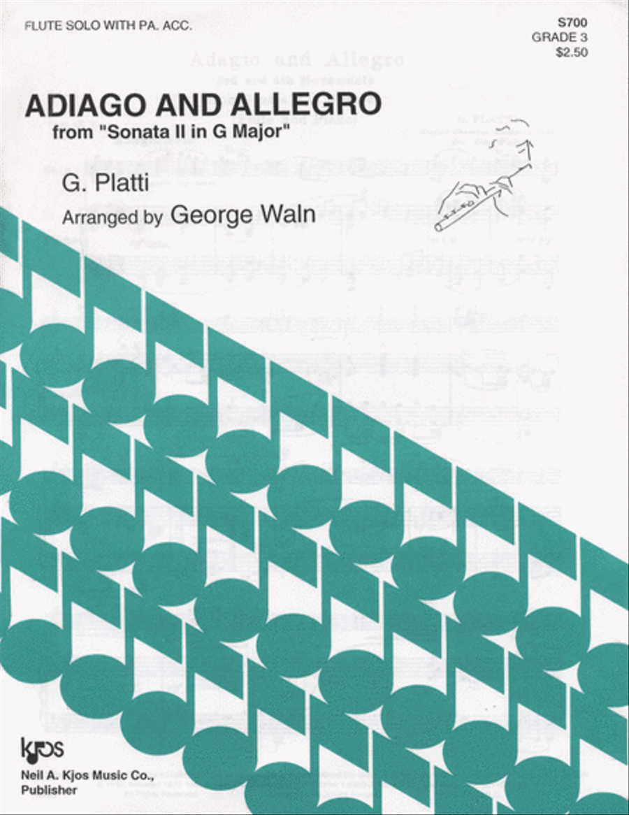 Adagio and Allegro Flute Solo scores gallery preview page 1