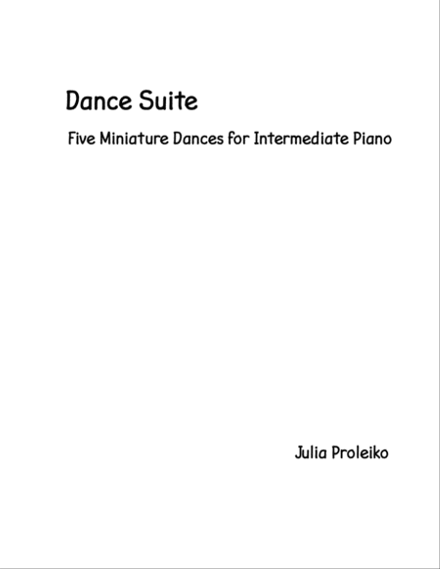 Dance Suite Piano Method scores gallery preview page 1