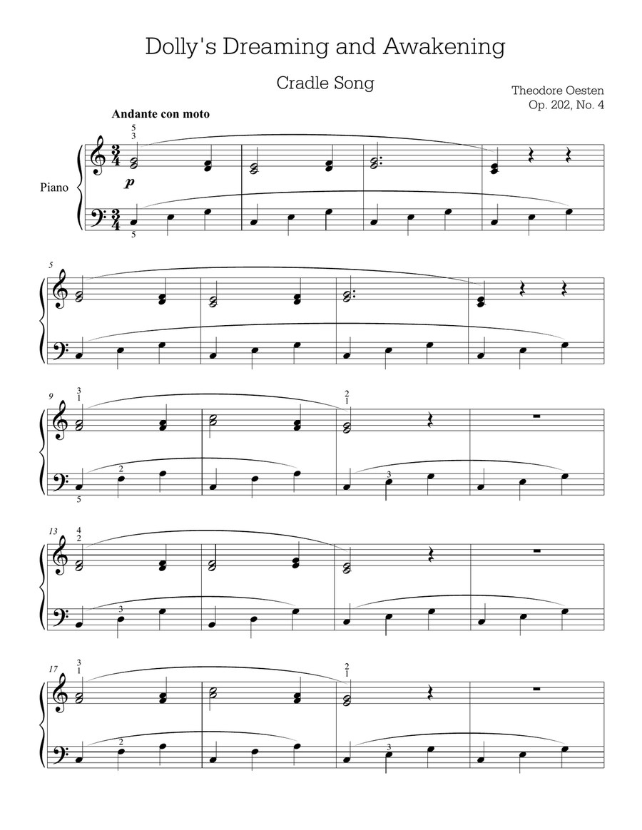 Dolly's Dreaming and Awakening Piano Method scores gallery preview page 2