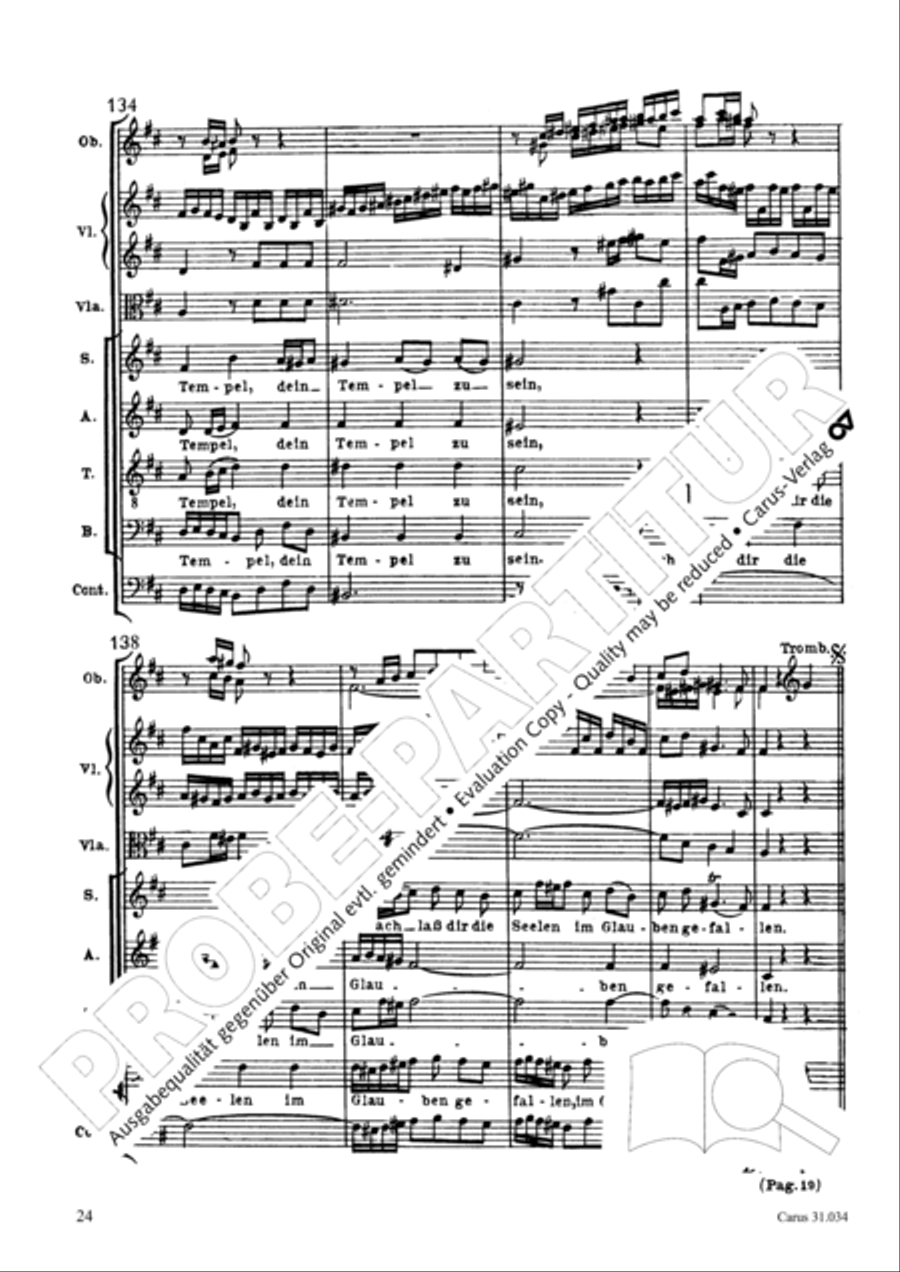 O fire everlasting (O ewiges Feuer, o Ursprung der Liebe) ATB scores gallery preview page 39