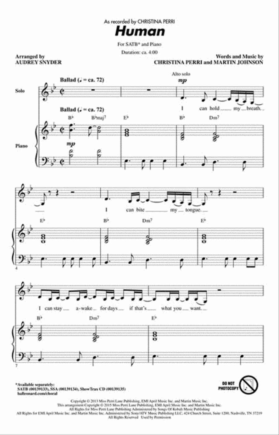 Human 4-Part scores gallery preview page 2