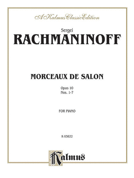 Morceaux de Salon, Op. 10