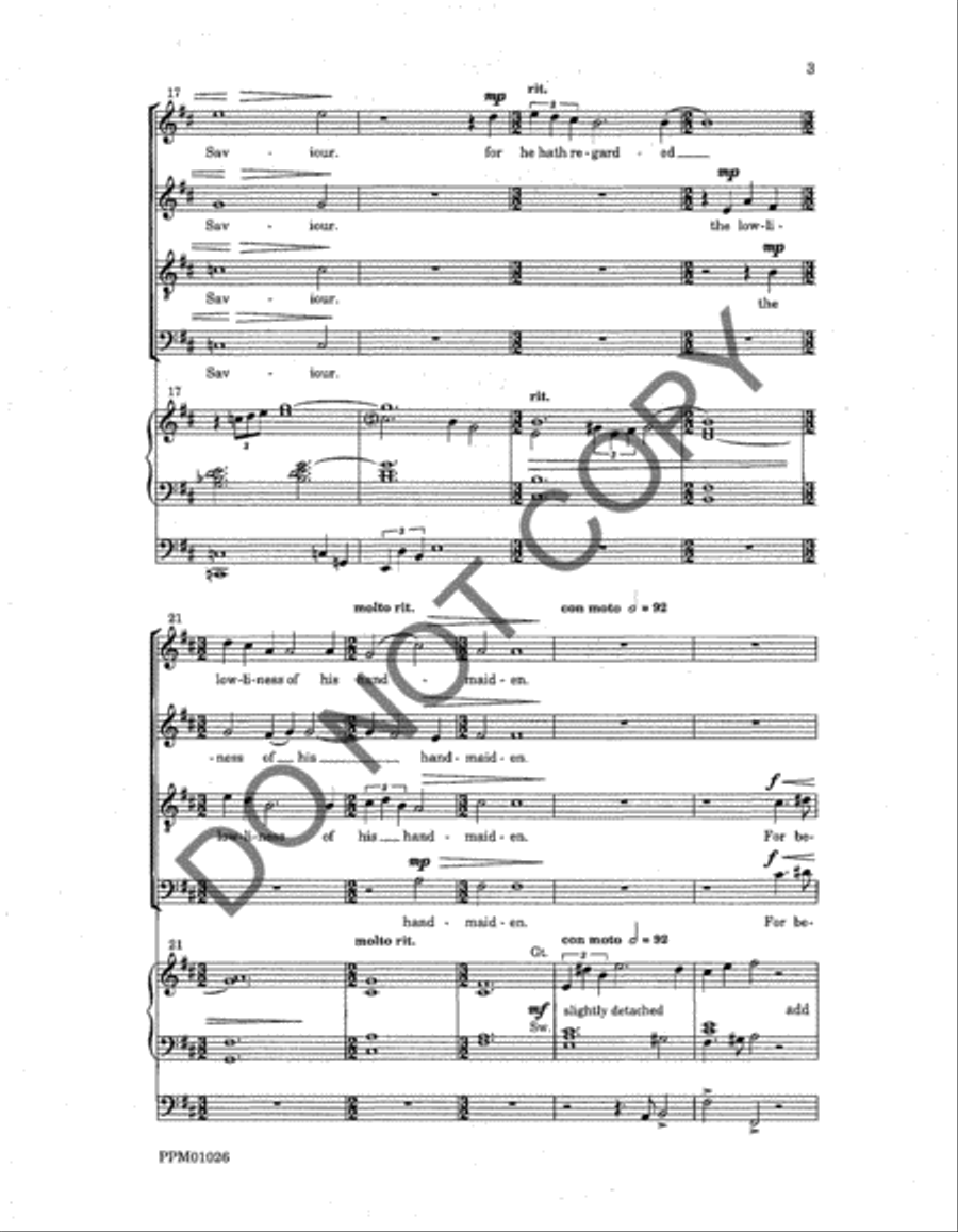 Magnificat and Nunc dimittis 4-Part scores gallery preview page 5