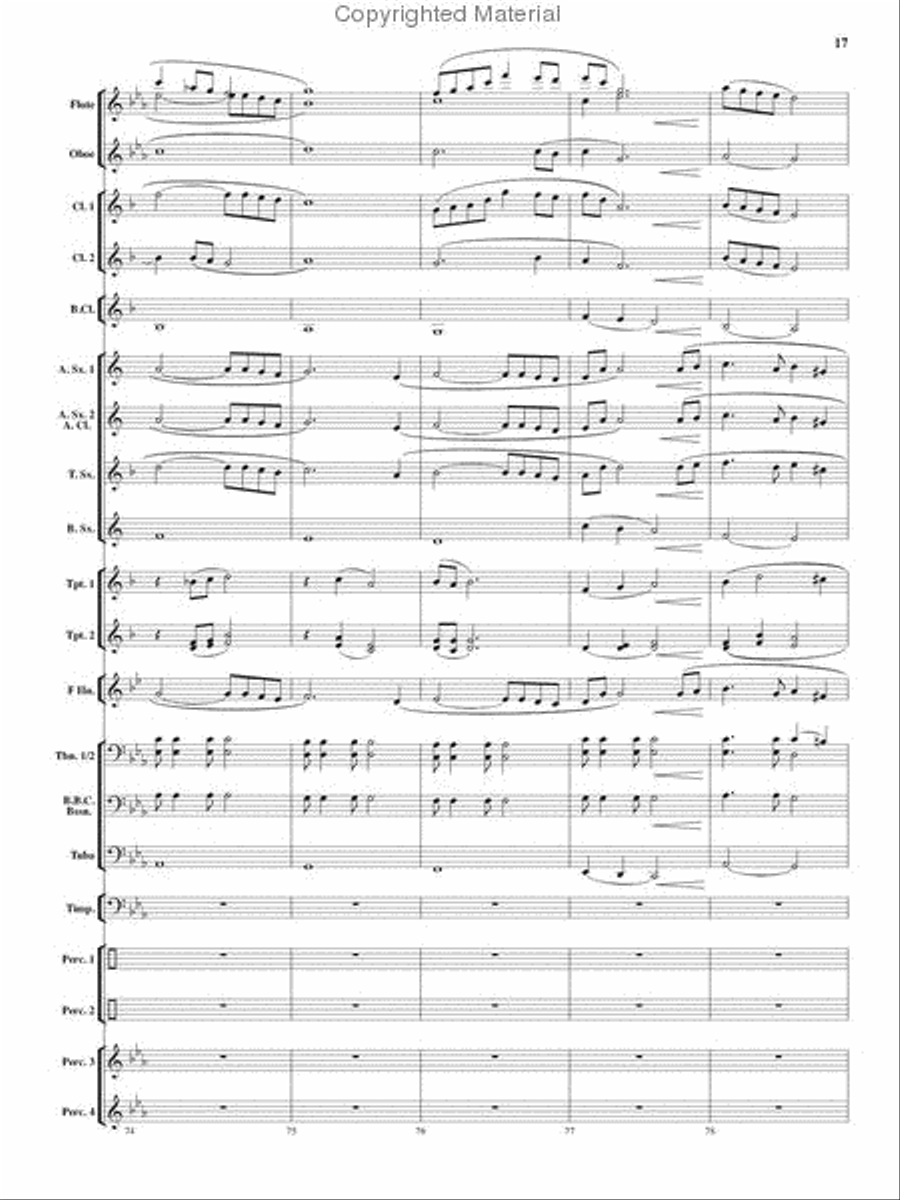 Tempest Rising Concert Band scores gallery preview page 16
