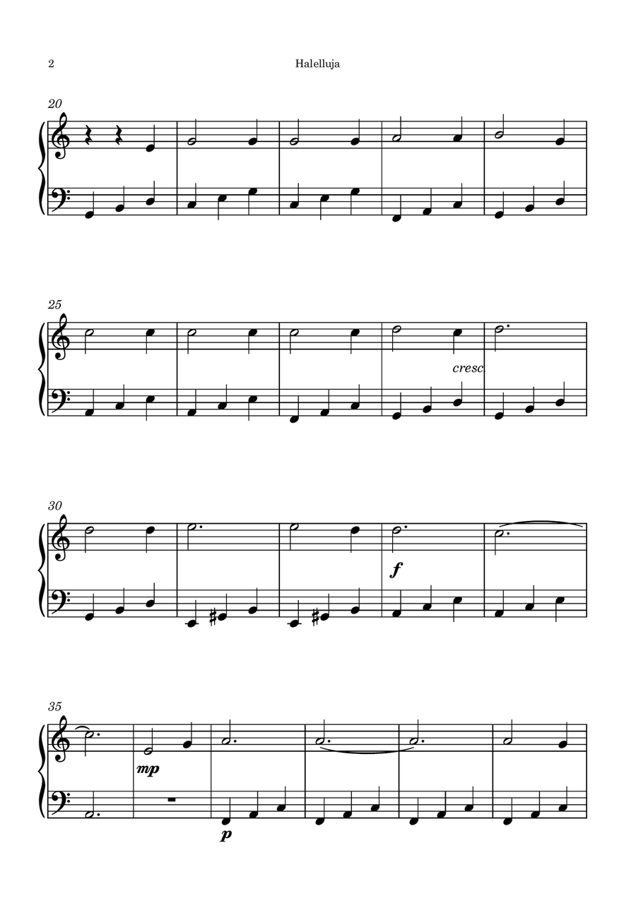 Hallelujah Piano Method scores gallery preview page 2