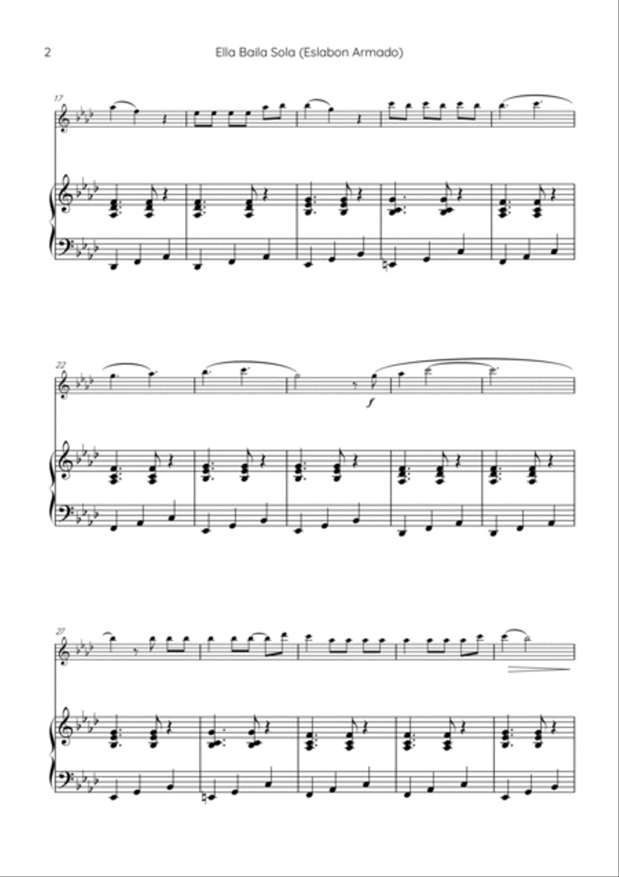 Ella Baila Sola Flute Solo scores gallery preview page 2