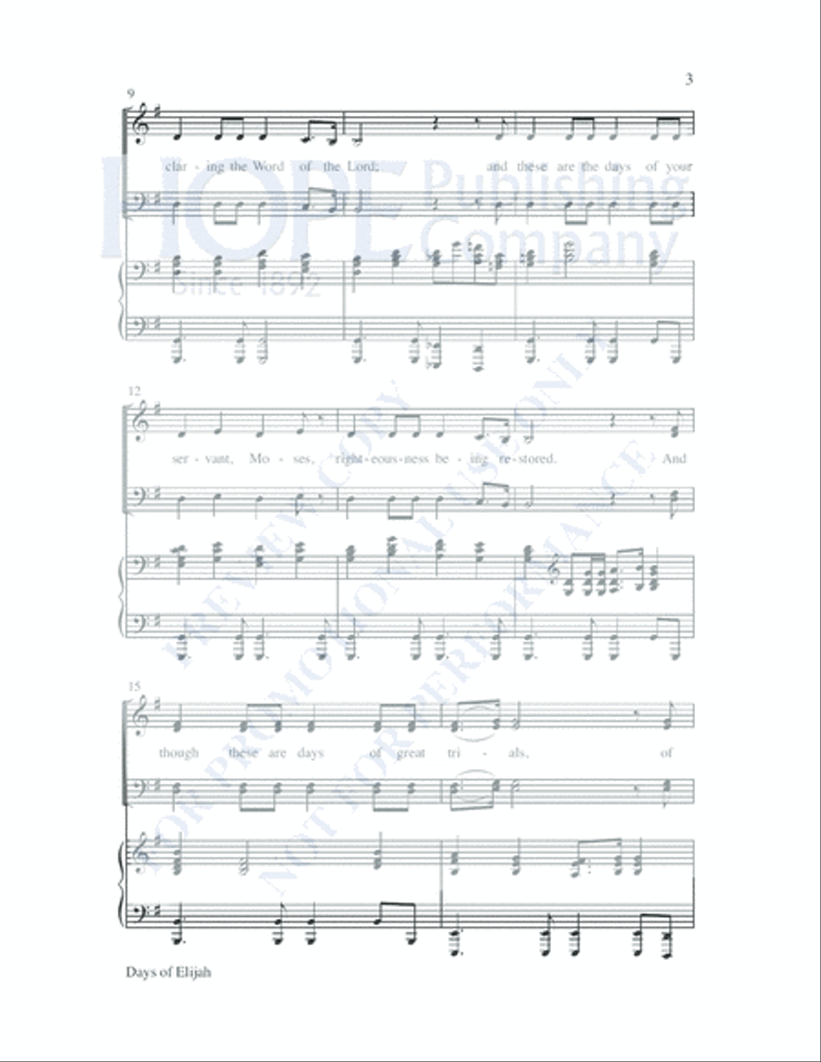 Days of Elijah Days of Elijah Choir scores gallery preview page 4