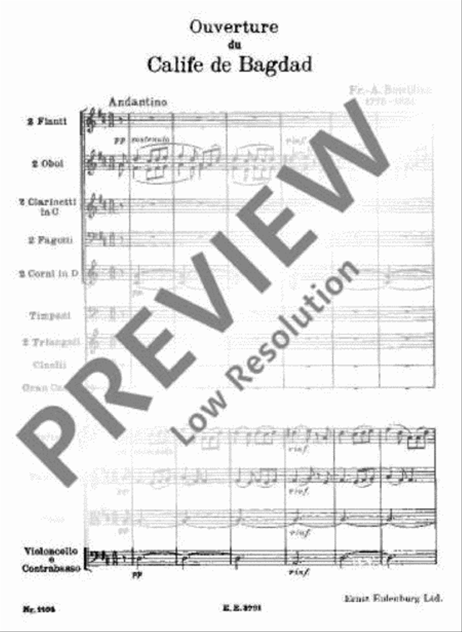 The Caliph of Baghdad Orchestra scores gallery preview page 4