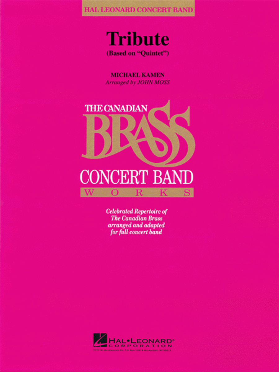 Tribute (Based on “Quintet”) Concert Band scores gallery preview page 1