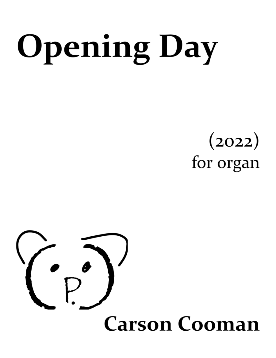 Opening Day Organ Solo scores gallery preview page 1