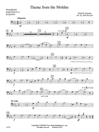 Theme from "The Moldau": 1st Trombone