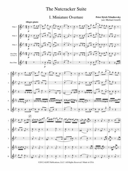 The Nutcracker Suite (Complete Set) for Flute Choir image number null
