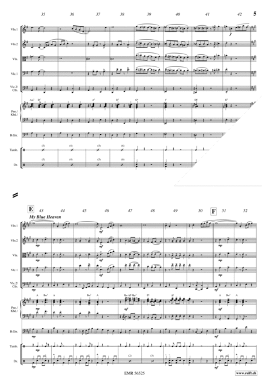 Charleston Medley String Quintet scores gallery preview page 5
