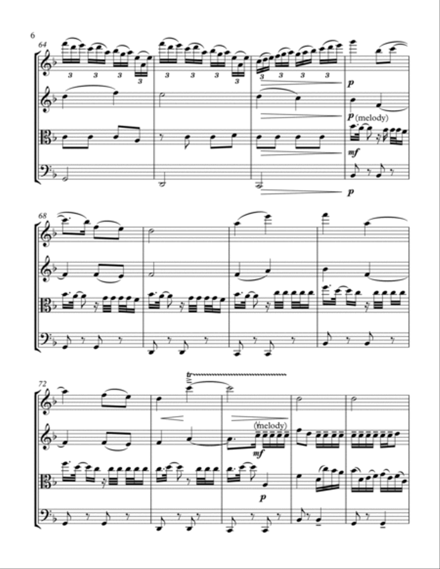Black Swan String Quartet scores gallery preview page 6