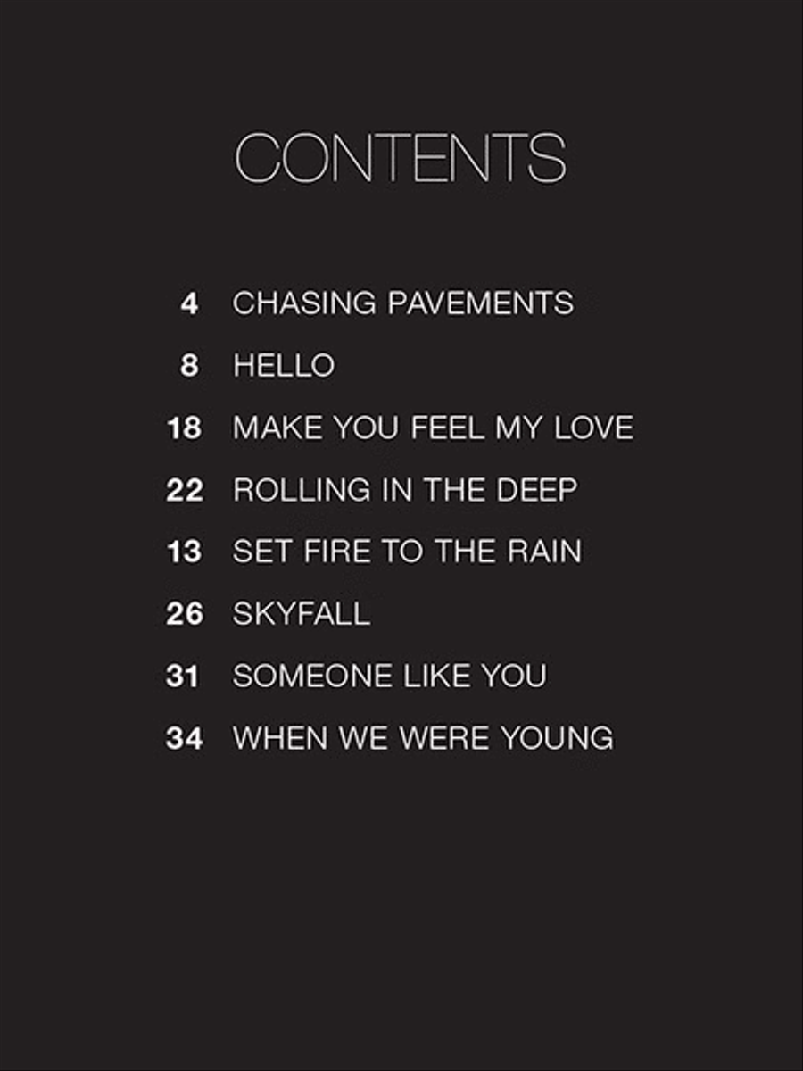 Adele Piano scores gallery preview page 2