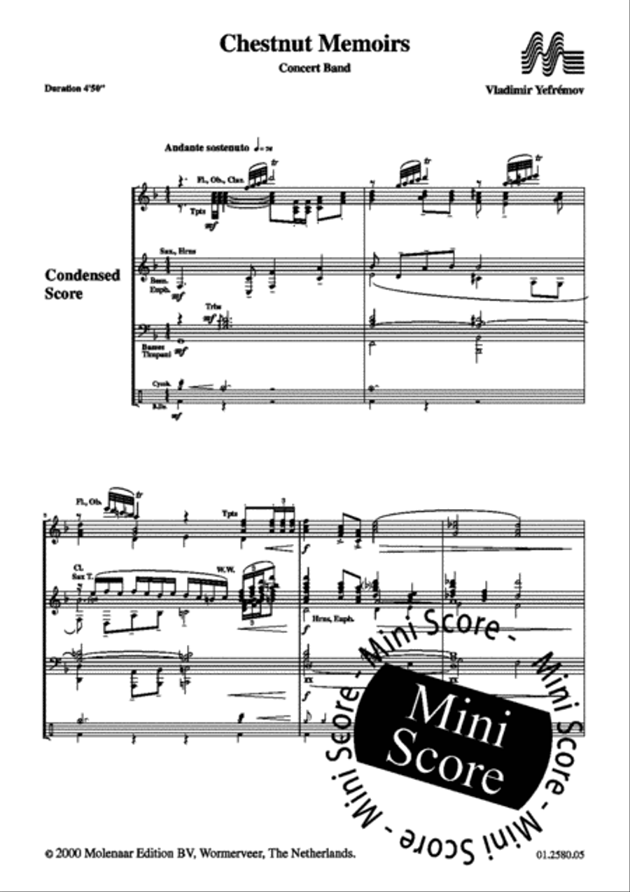 Chestnut Memoires Chestnut Memoires Concert Band scores gallery preview page 18
