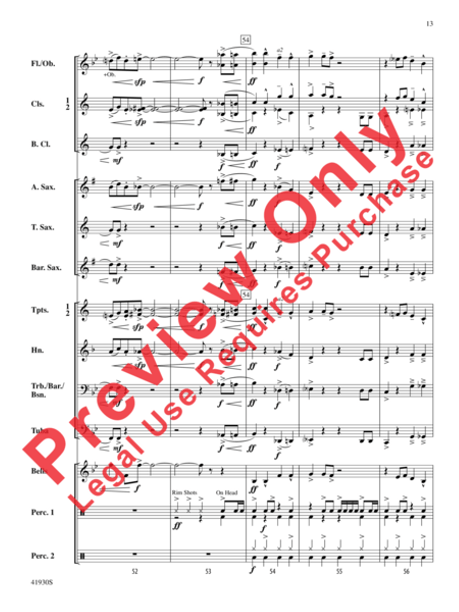Rock Star Concert Band scores gallery preview page 14