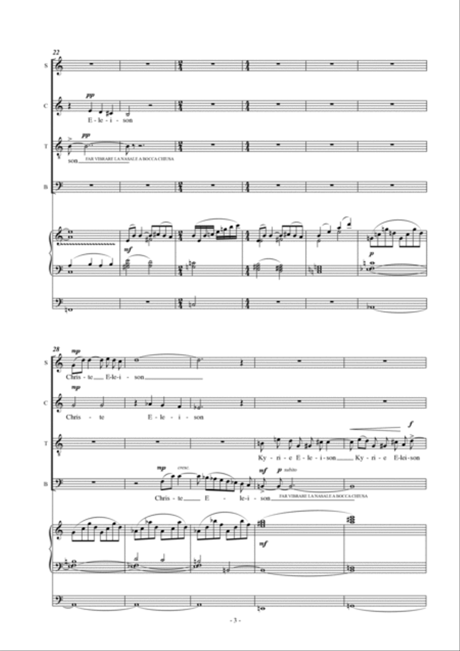 Alberto Cara : Missa Parva (ES-20-046) 4-Part scores gallery preview page 4