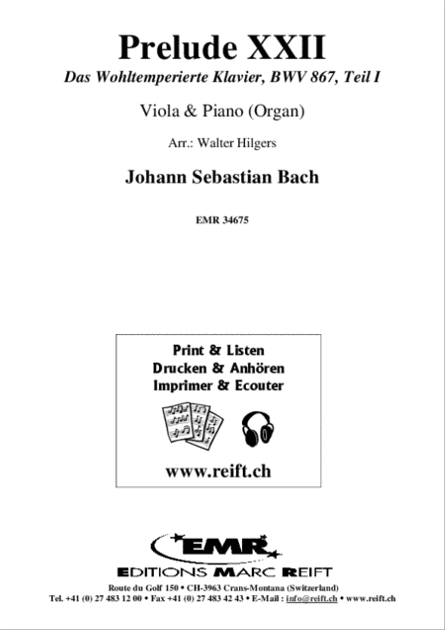 Prelude XXII Viola scores gallery preview page 2