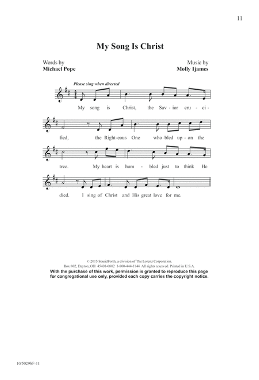 My Song Is Christ 4-Part scores gallery preview page 11