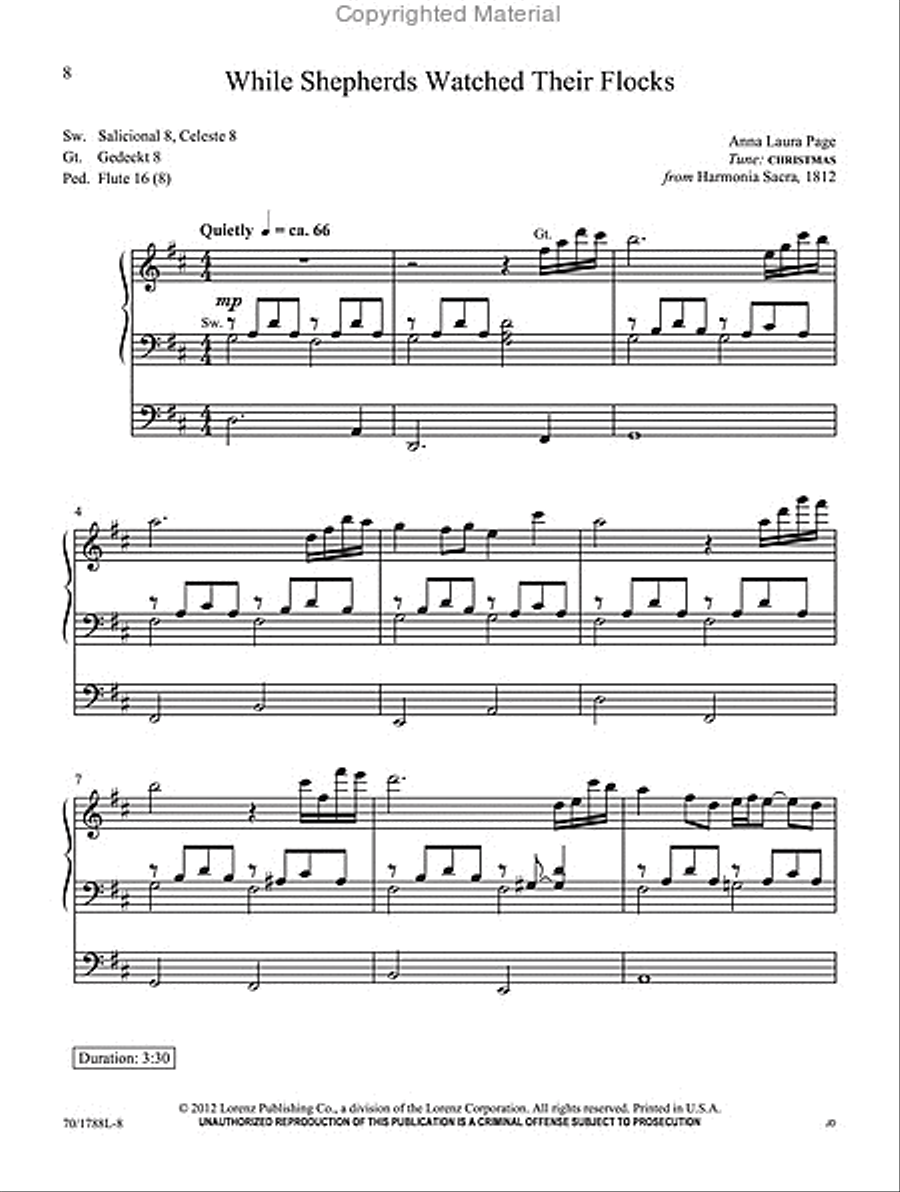 Angels & Alleluias Organ Solo scores gallery preview page 4