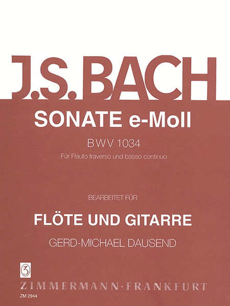 Sonata E minor BWV 1034