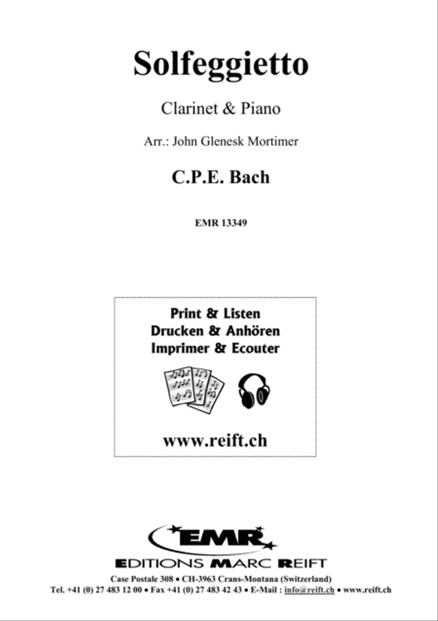 Solfeggietto Solfeggietto Clarinet Solo scores gallery preview page 2