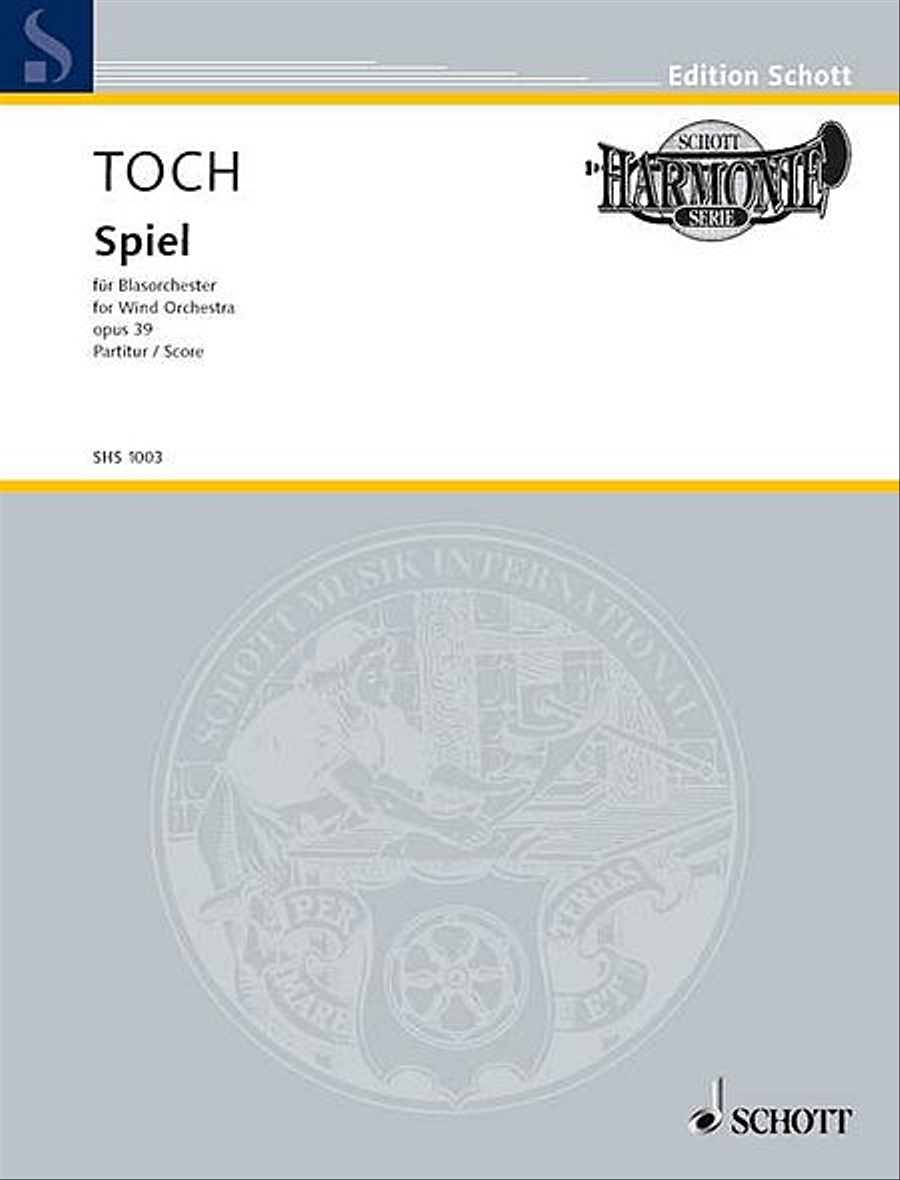Spiel, Op. 39 Concert Band scores gallery preview page 1