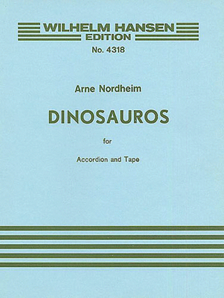 Book cover for Arne Nordheim: Dinosauros (Accordion Part)