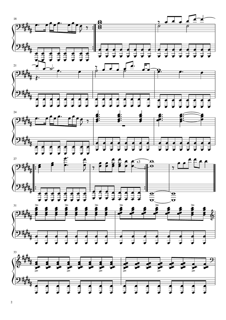Yellow Yellow Piano Solo scores gallery preview page 2