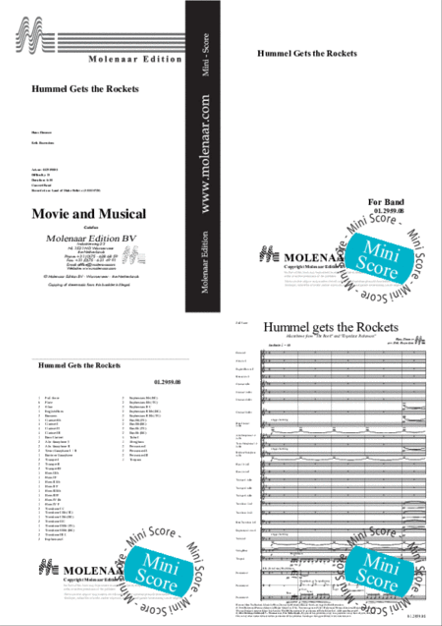 Hummel Gets the Rockets Concert Band scores gallery preview page 2