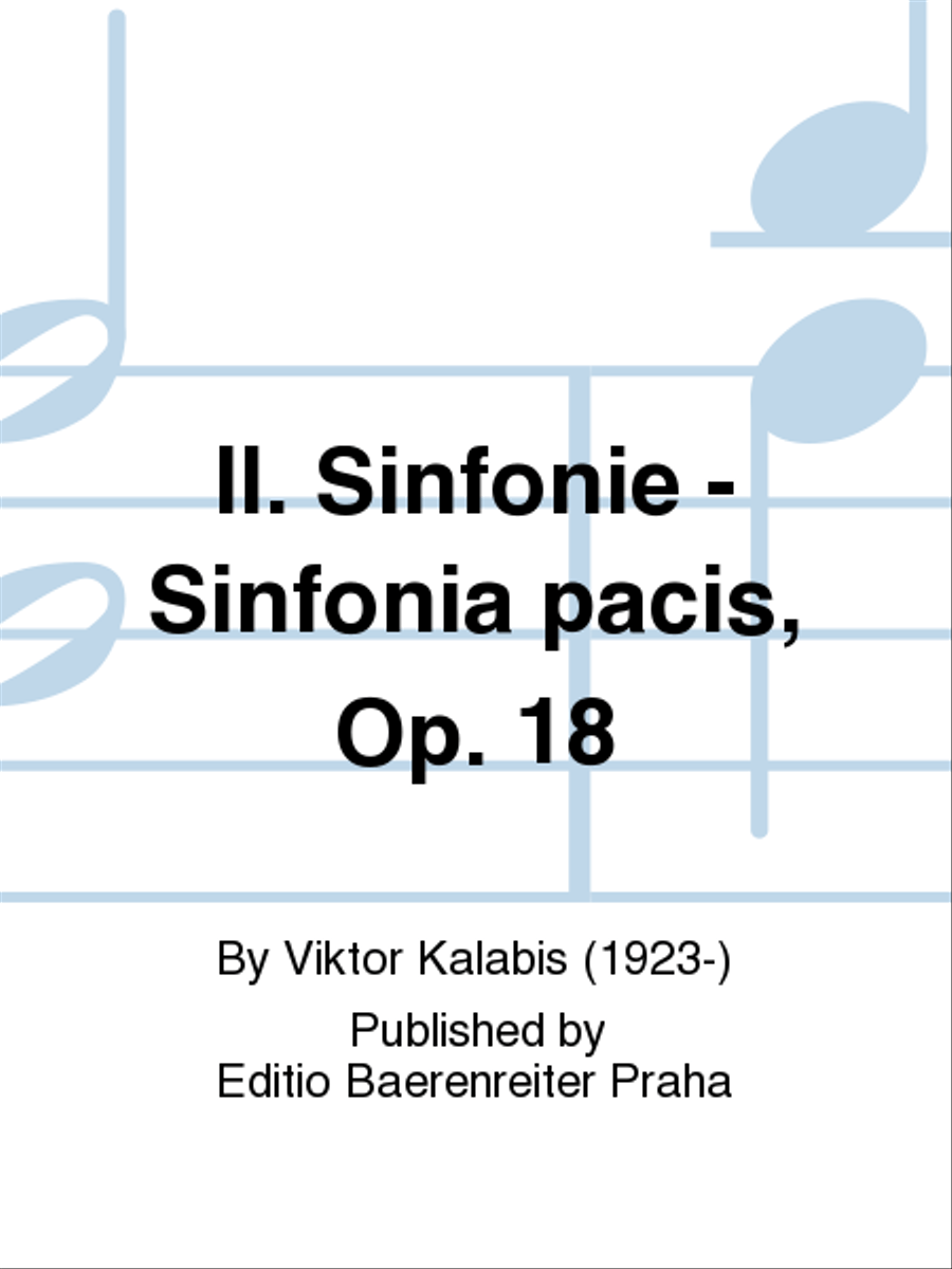 Sinfonie Nr 2 – Sinfonia pacis, op. 18 Orchestra scores gallery preview page 1