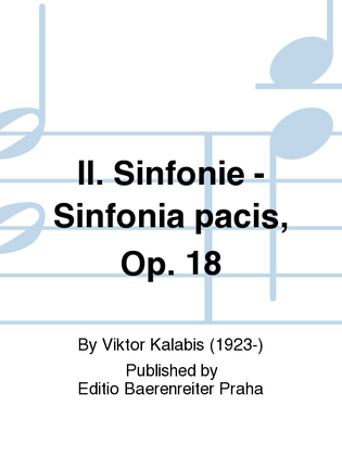 Sinfonie Nr 2 – Sinfonia pacis, op. 18