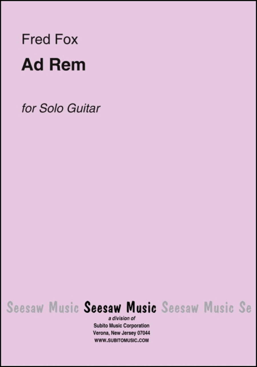 Ad Rem Ad Rem Guitar Solo scores gallery preview page 1