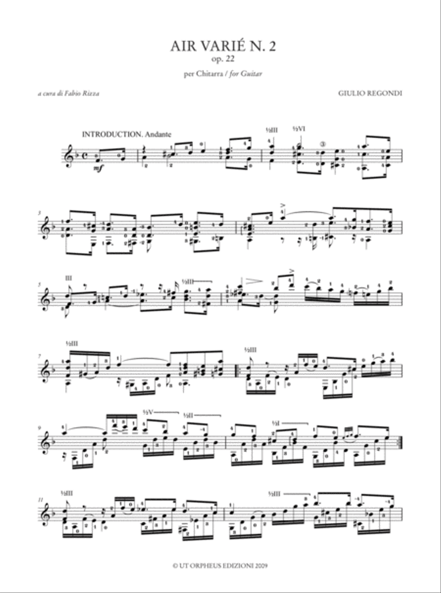 Air Varié No. 2 Op. 22 for Guitar Acoustic Guitar scores gallery preview page 2