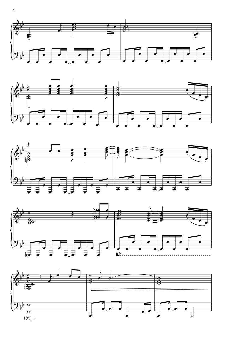 Circle Of Life (from The Lion King) Piano Solo scores gallery preview page 4