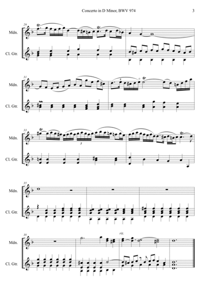 Concerto in D Minor, BWV 974: II. Adagio