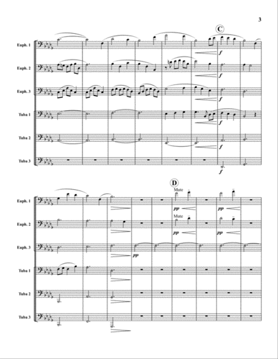 In Memoriam Euphonium scores gallery preview page 4