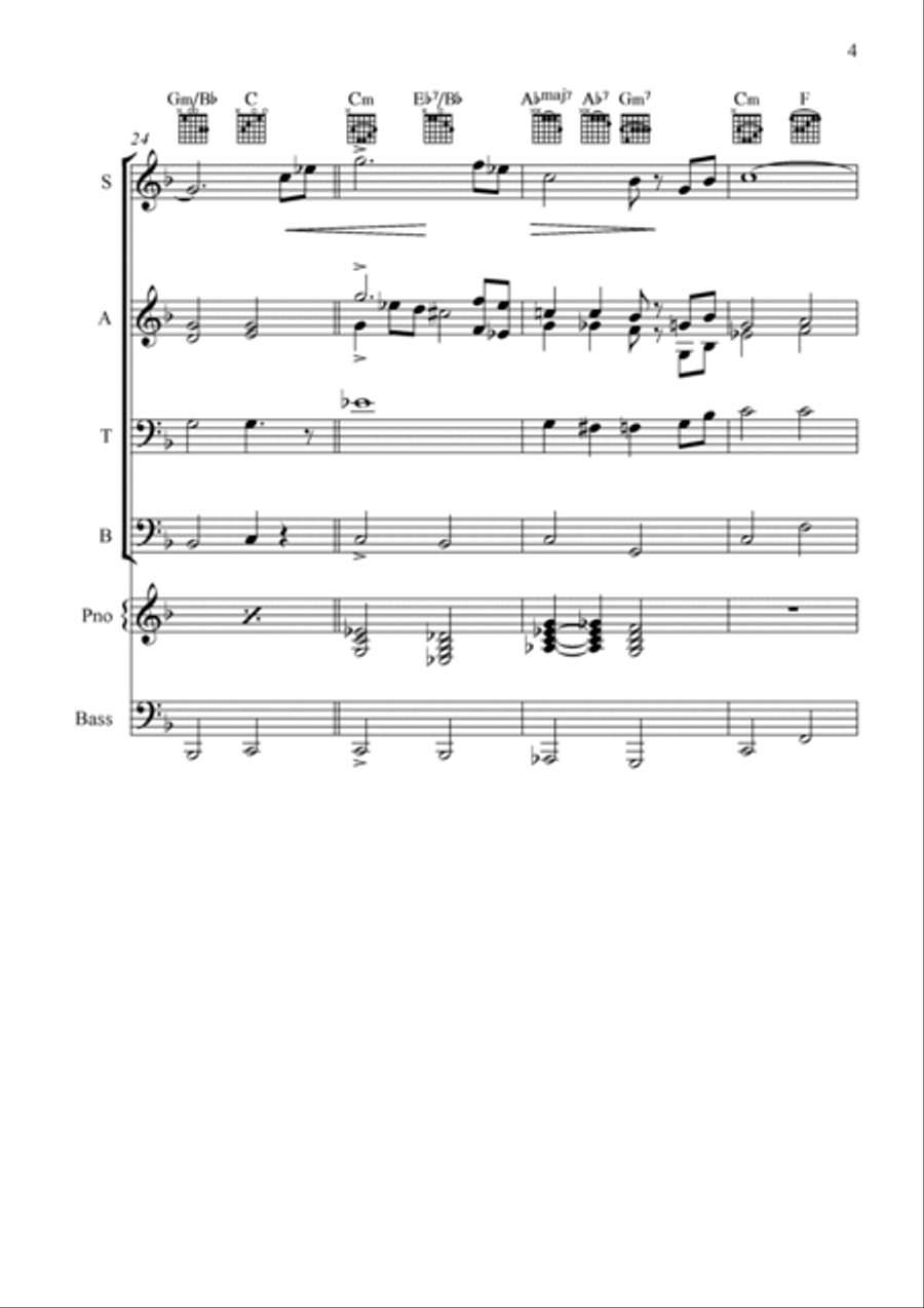 Cristo Redentor 4-Part scores gallery preview page 5