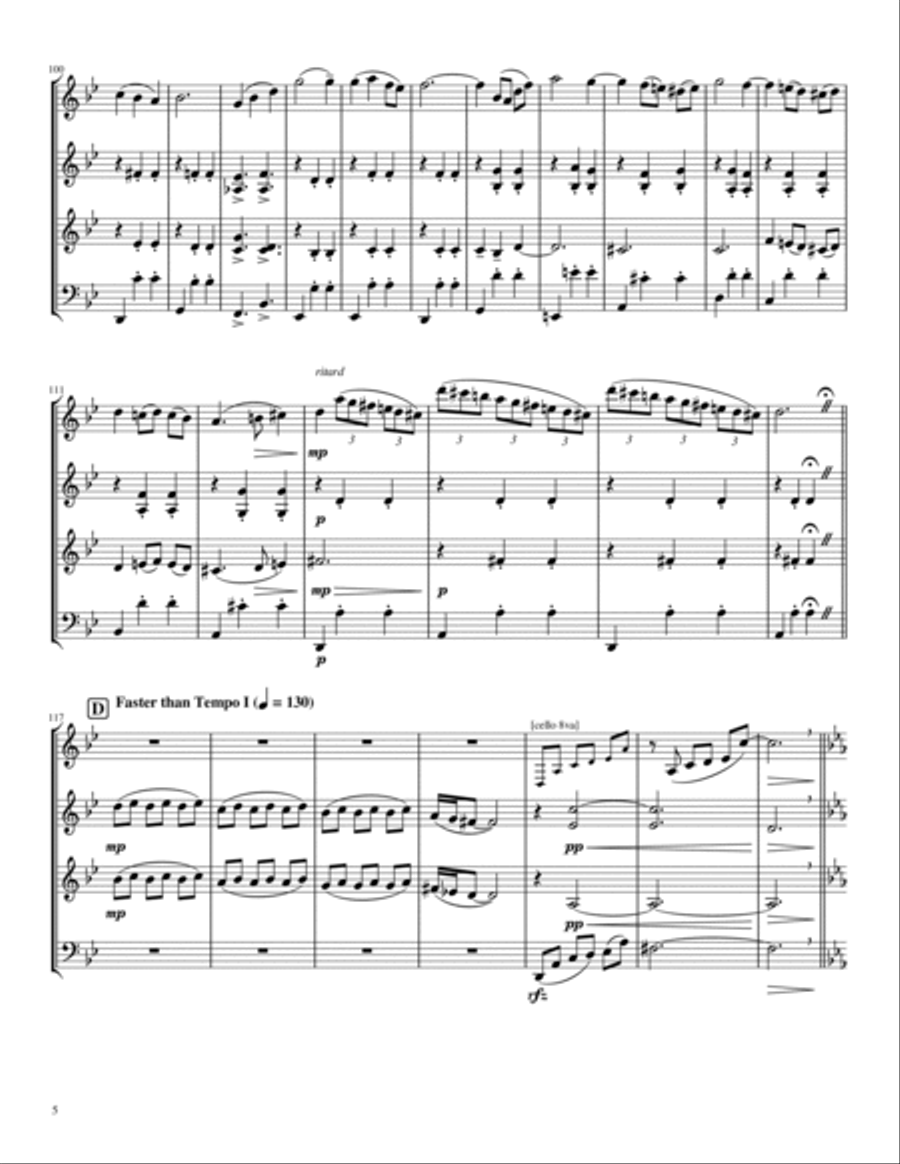 Merry-go-round Of Life String Quartet scores gallery preview page 6