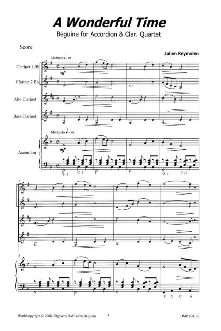 A Wonderful Time Clarinet scores gallery preview page 2