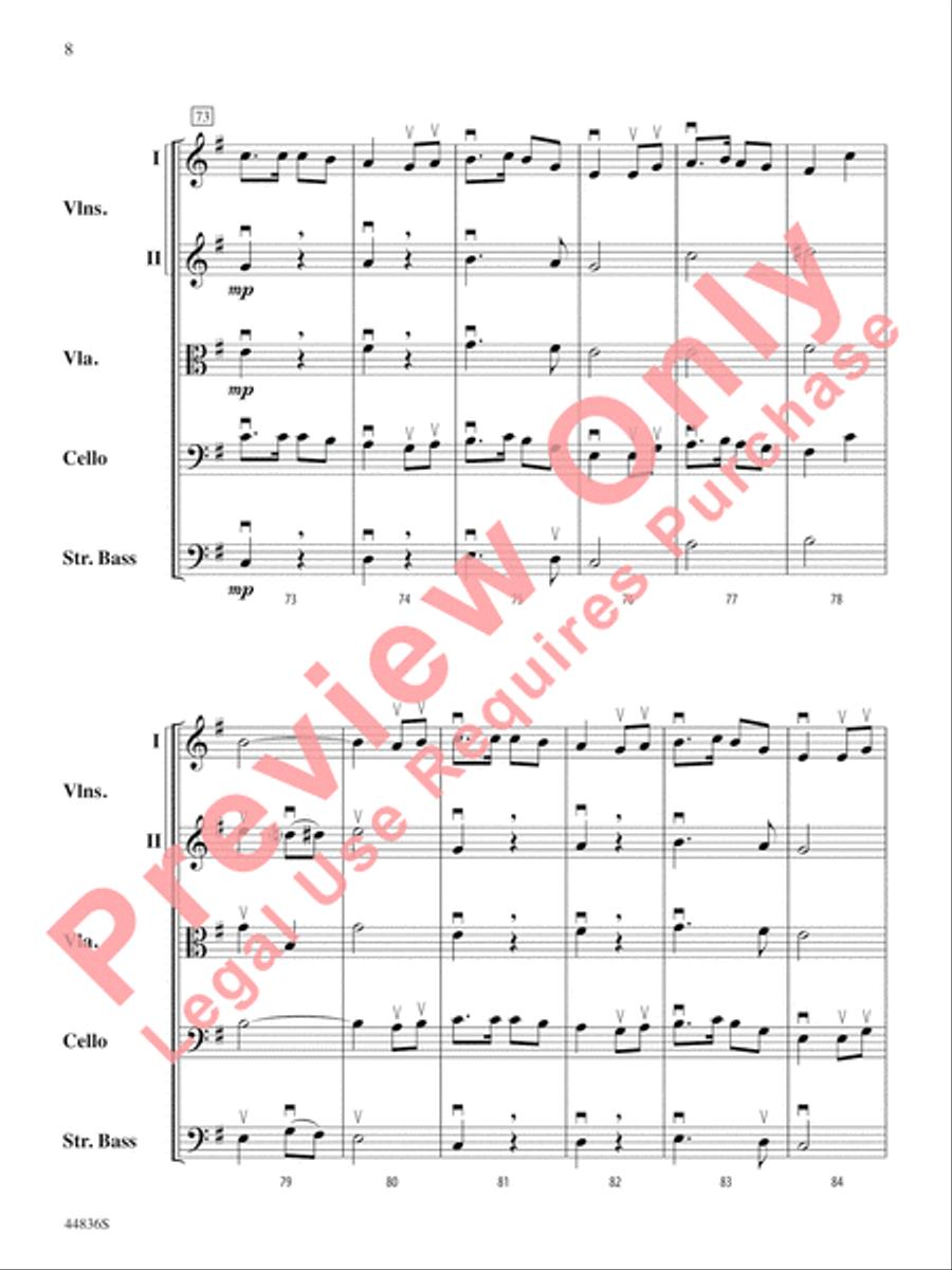 Appalachian Celebration String Orchestra scores gallery preview page 9
