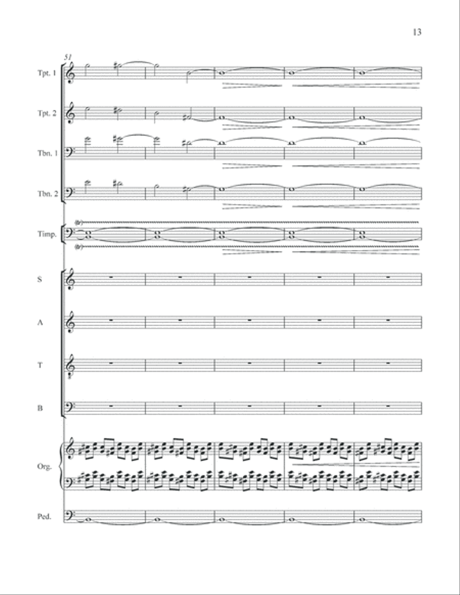 An Easter Introit (Full Score) Choir scores gallery preview page 14