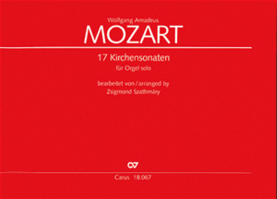 17 Church sonatas Organ Solo scores gallery preview page 1