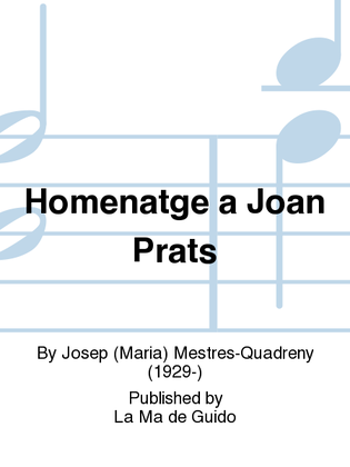 Homenatge a Joan Prats