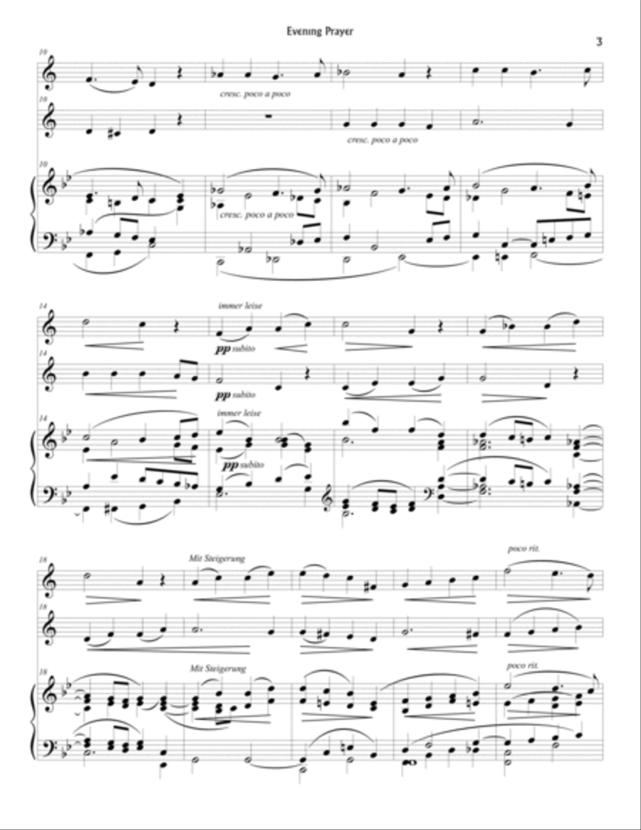 Evening Prayer from Hansel und Gretel Clarinet Duet scores gallery preview page 3